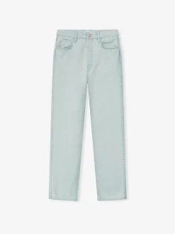 Bleach Washed Denim Straight 5 Pocket