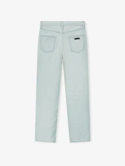 Bleach Washed Denim Straight 5 Pocket