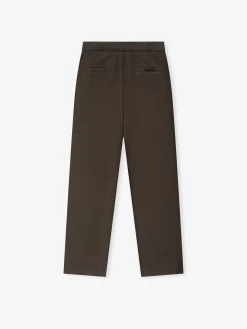 Cotton Canvas Pleat Front Pant