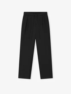 Cotton Canvas Pleat Front Pant