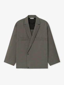Cotton Wool Oxford Shirt Jacket