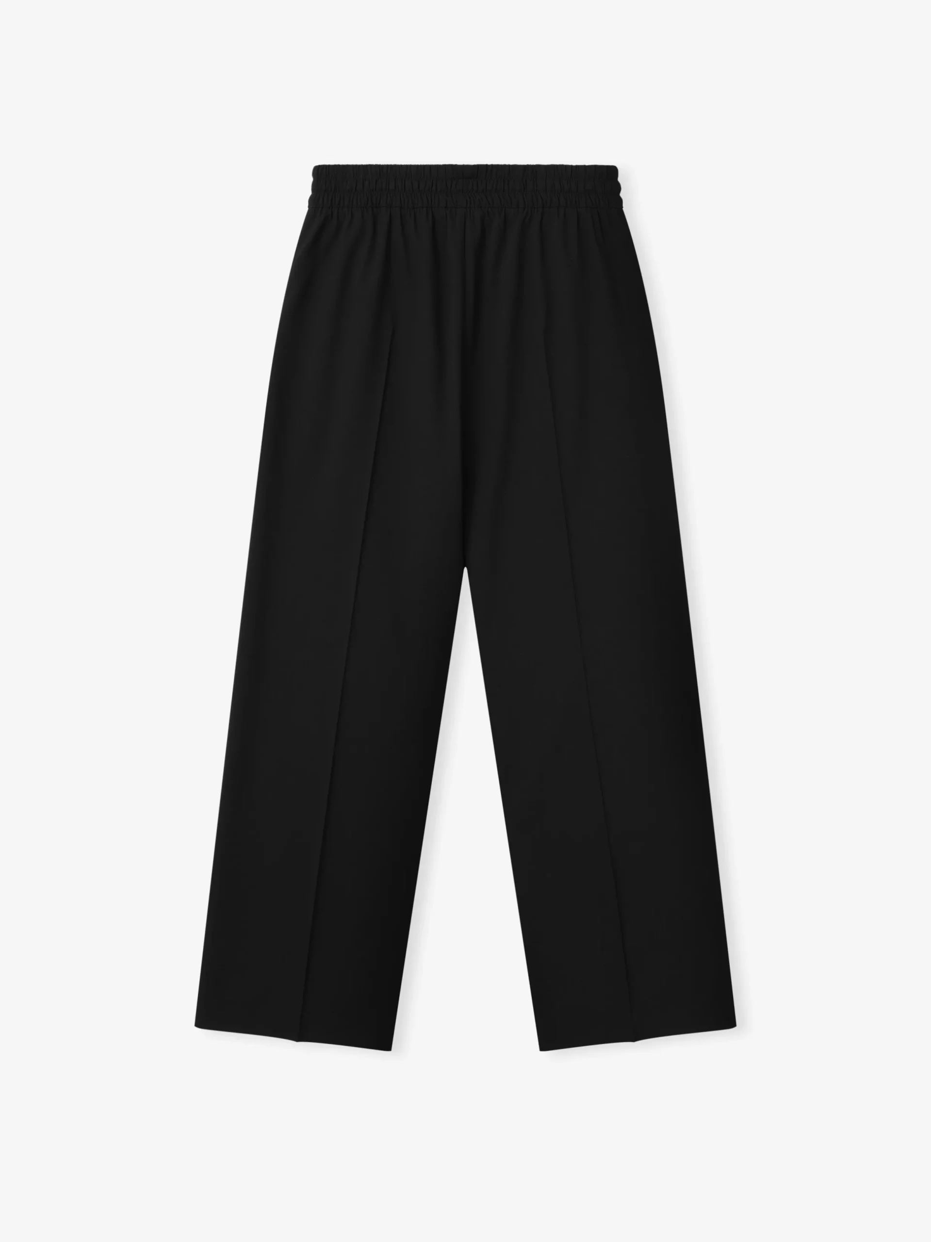 Cotton Wool Oxford Wide Leg Drawstring Pants