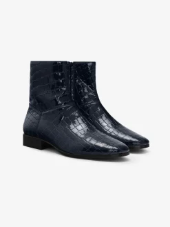 Croc Printed Ankle Boot