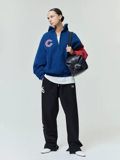 Cubs Raglan Half Zip Sport Hoodie