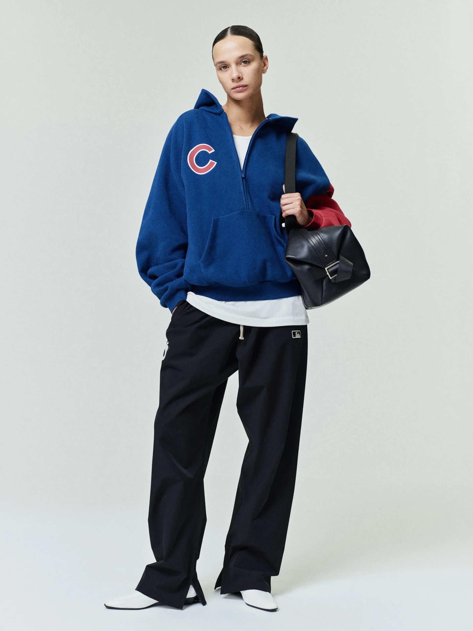 Cubs Raglan Half Zip Sport Hoodie