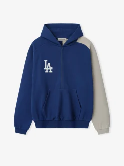 Dodgers Raglan Half Zip Sport Hoodie