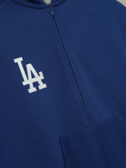 Dodgers Raglan Half Zip Sport Hoodie
