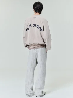 Double Face Wool Baseball Flared Pants