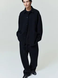 Double Face Wool Cashmere Relaxed Shirt