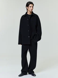 Double Face Wool Cashmere Relaxed Shirt