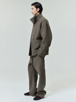 Double Face Wool Cashmere Flared Pants