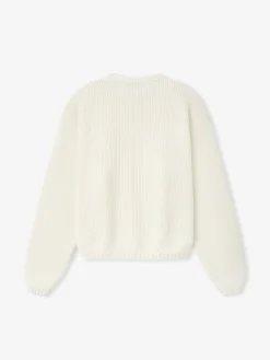 Double Knit Linen Wool Cotton Crewneck Sweater