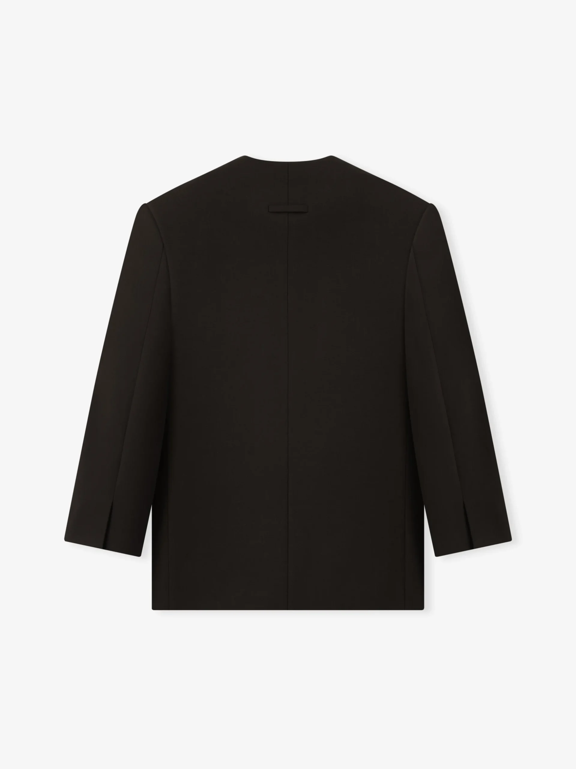 Double Weave Wool Crewneck Jacket