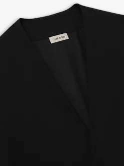 Easy Care Wool Relaxed Lapelless Jacket