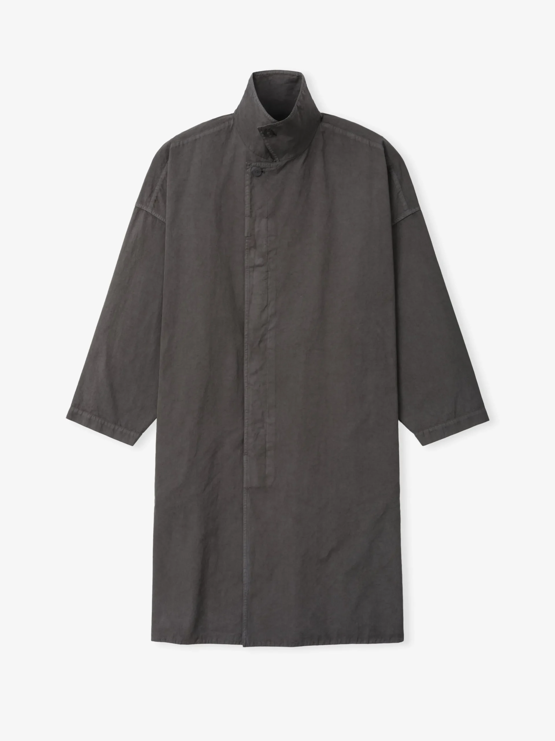 Garment-Dyed Cropped Sleeve Car Coat
