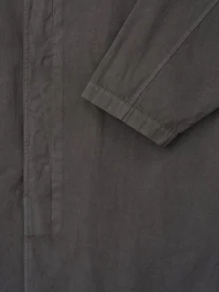 Garment-Dyed Cropped Sleeve Car Coat