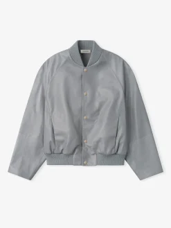 Leather 9 Raglan Bomber Jacket