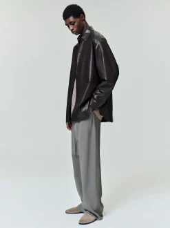 Leather Relaxed Shirt