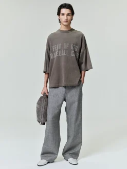 Mouline Wool Casual Flat Front Pant