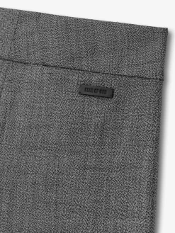 Mouline Wool Casual Flat Front Pant
