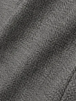 Mouline Wool Relaxed Lapelless Jacket
