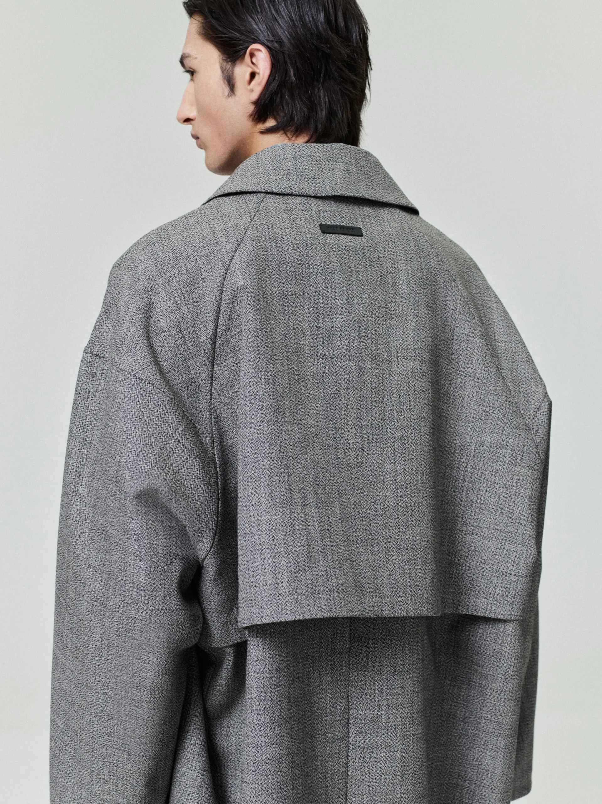 Mouline Wool Relaxed Trench Coat