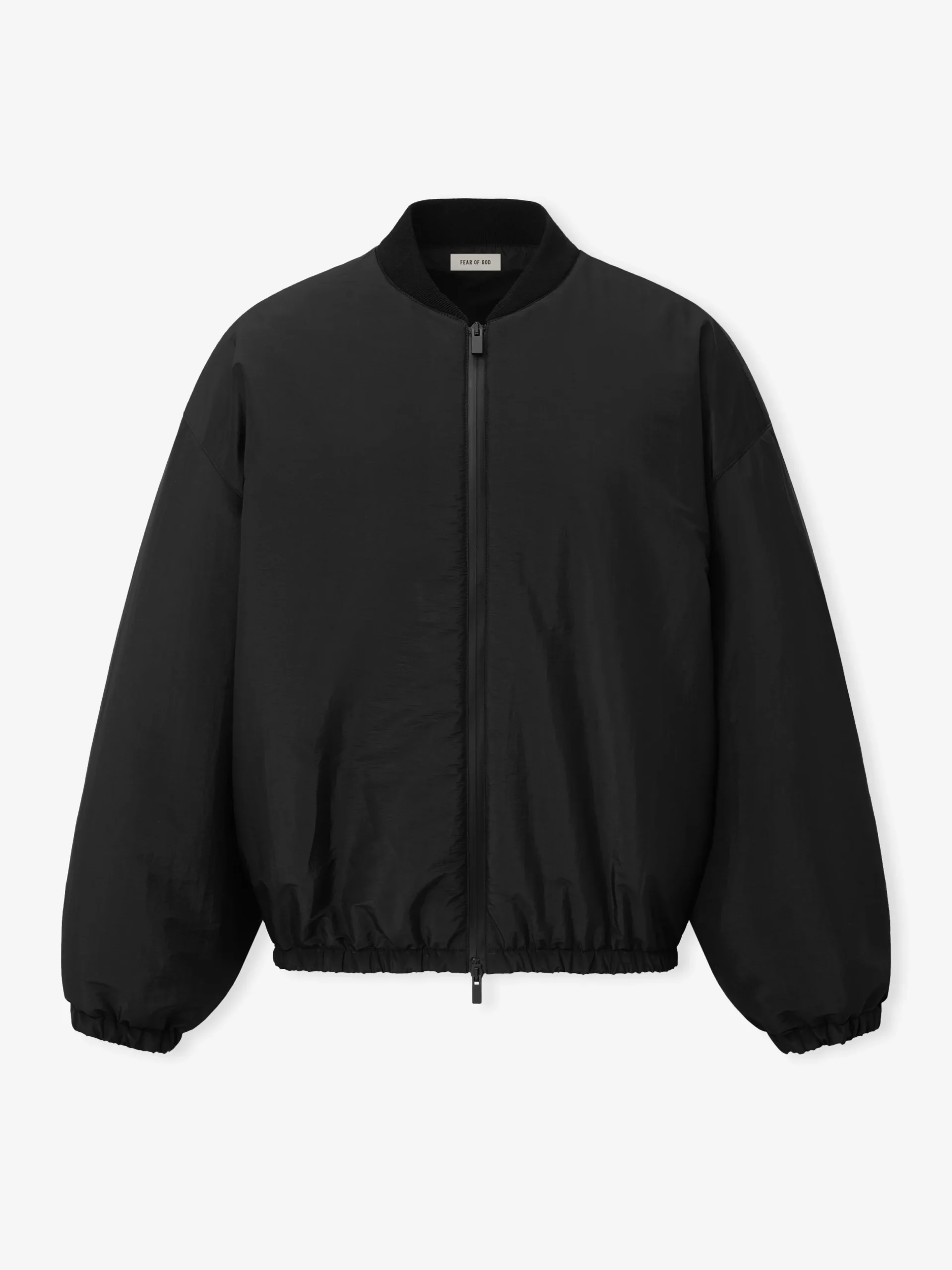 Nylon Taffeta Padded Bomber Jacket