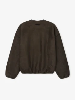 Suede Fleece Signature Modern Crewneck Sweatshirt