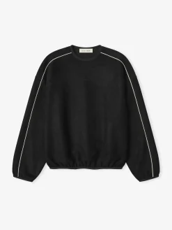 Suede Fleece Signature Modern Crewneck Sweatshirt