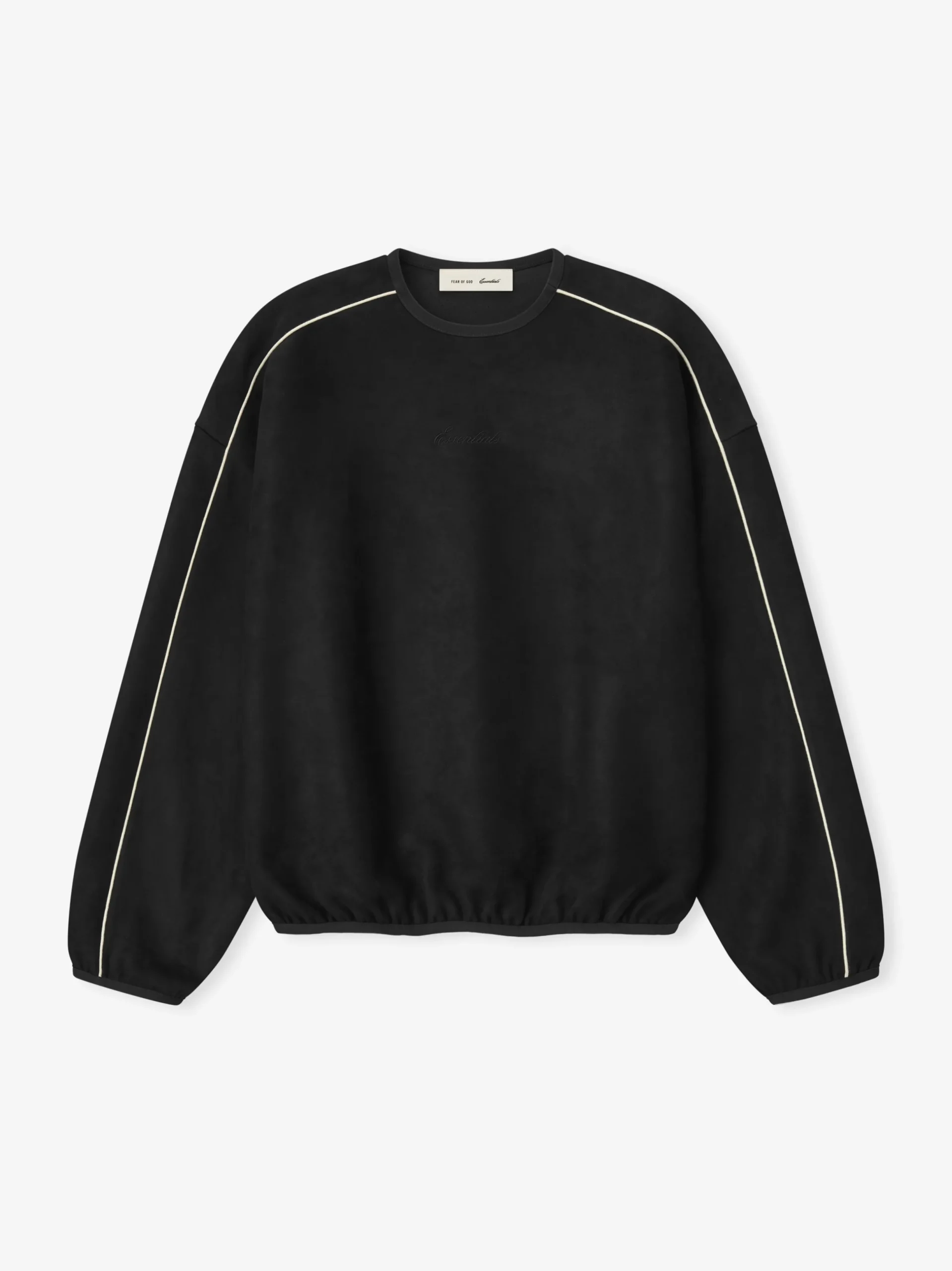 Suede Fleece Signature Modern Crewneck Sweatshirt