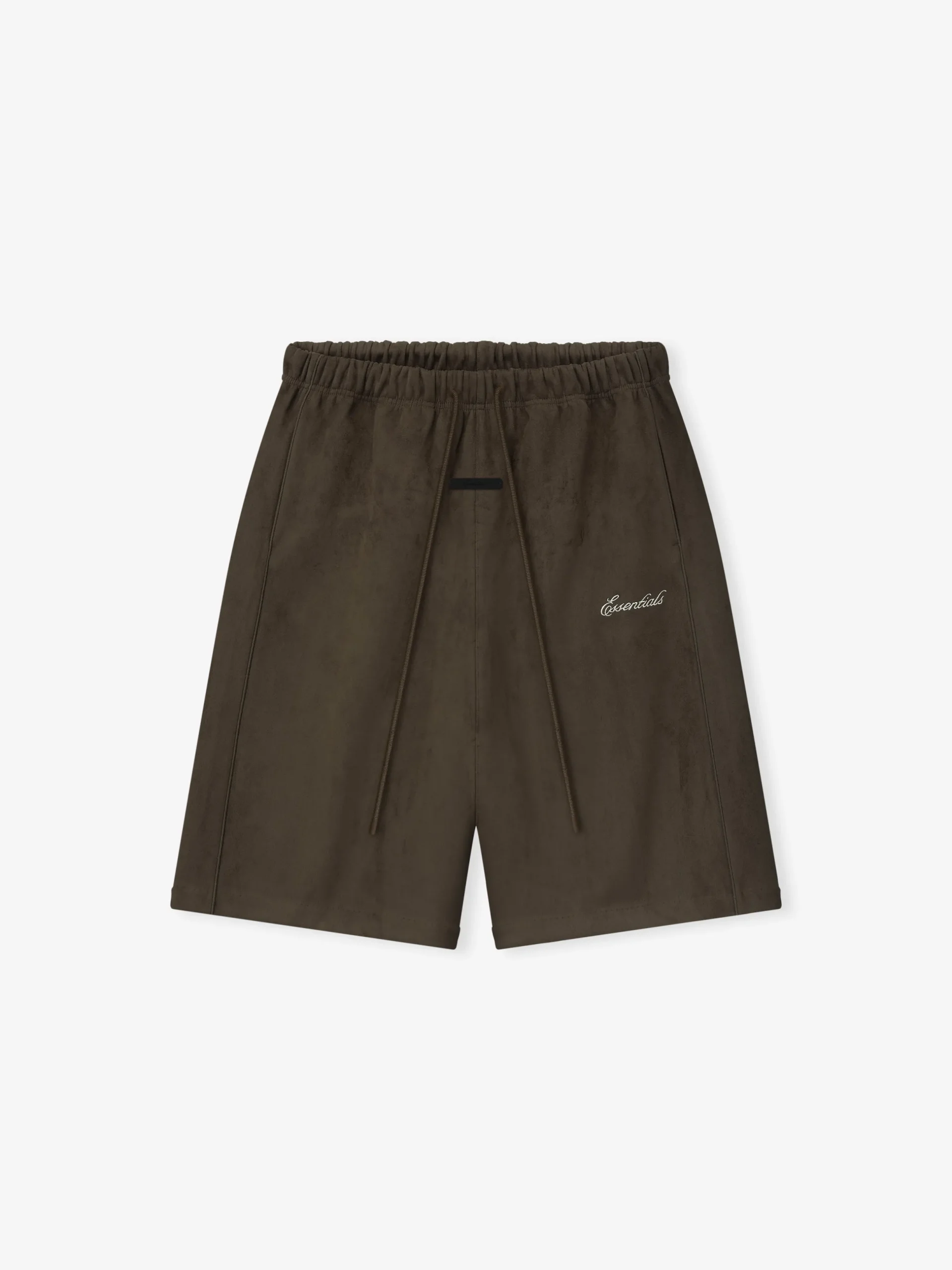 Suede Fleece Signature Relaxed Sweatshort W/ Piping