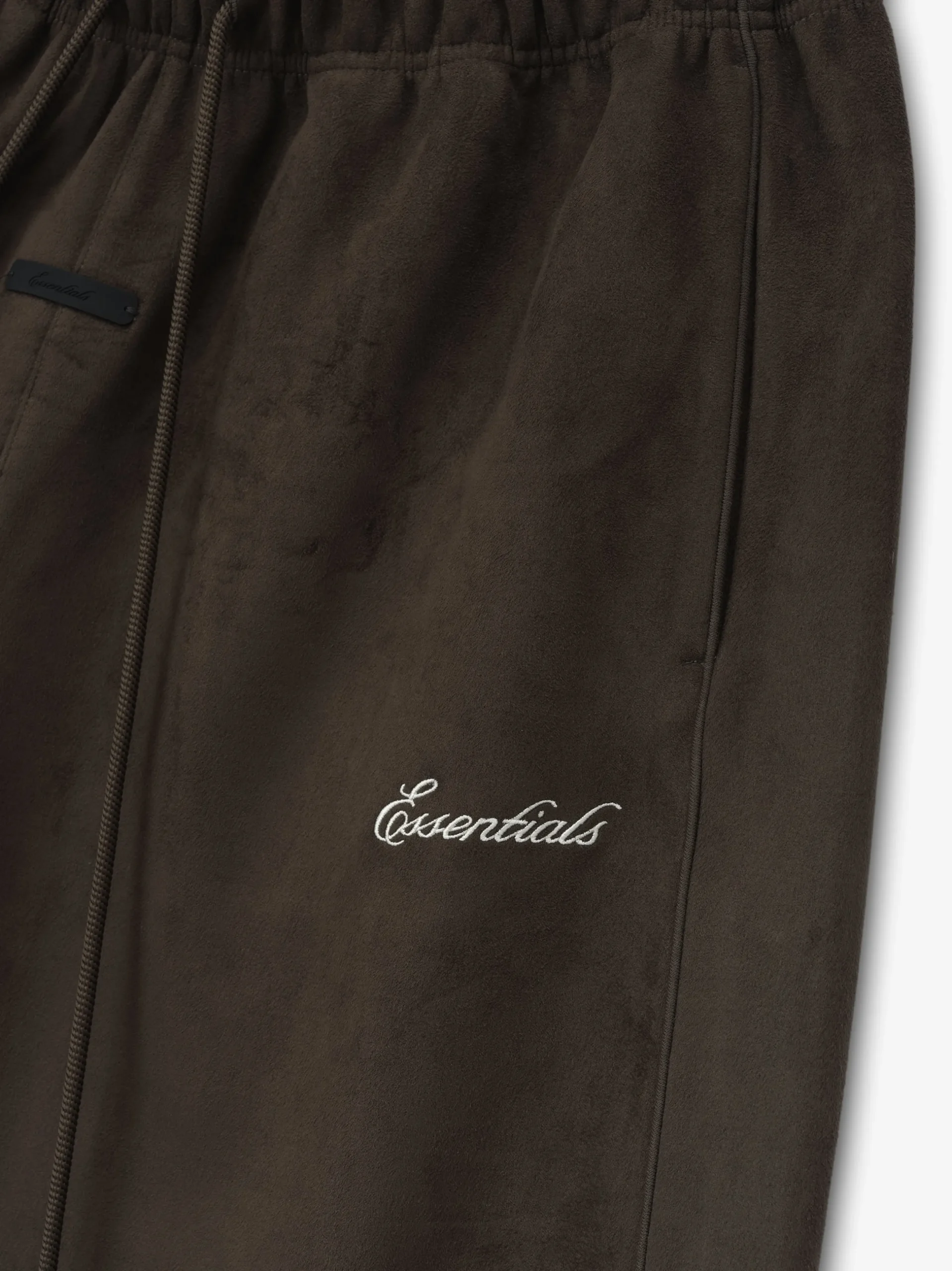 Suede Fleece Signature Relaxed Sweatshort W/ Piping