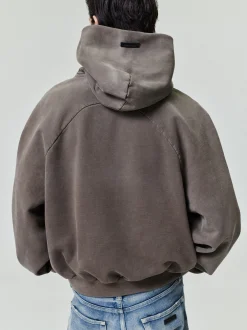 Sunfaded Classic Half Raglan Hoodie W/ Pocket