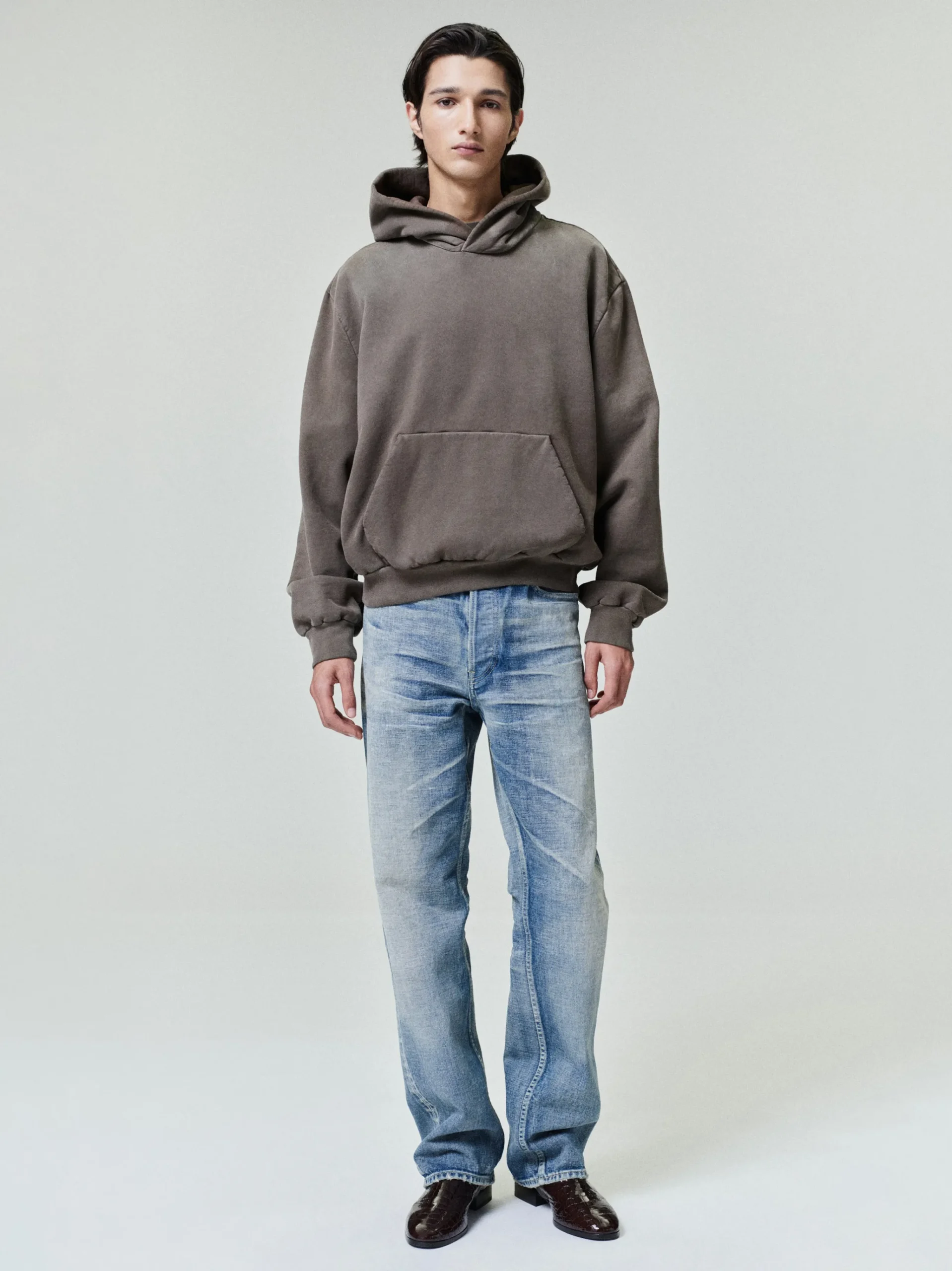 Sunfaded Classic Half Raglan Hoodie W/ Pocket