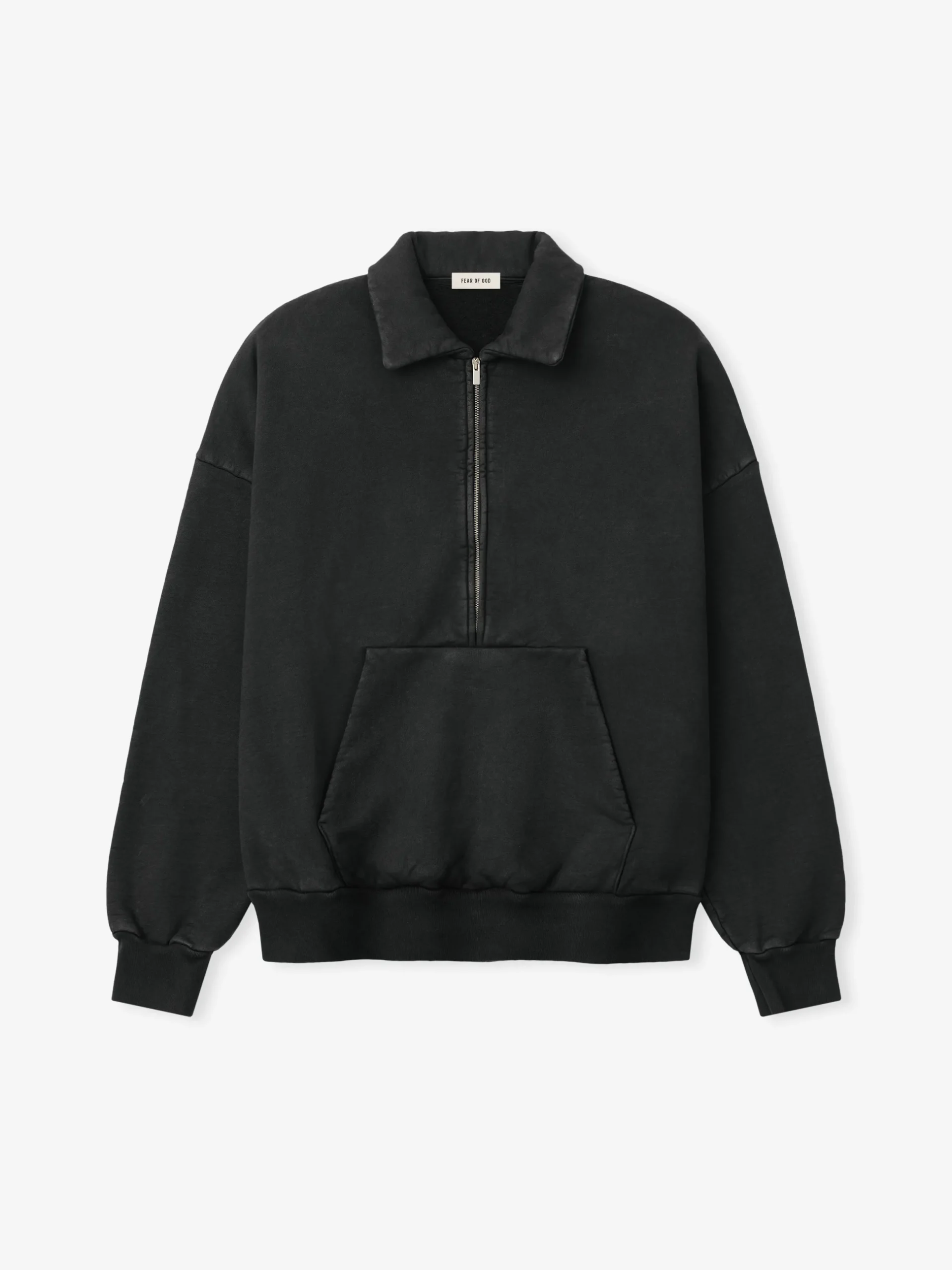 Sunfaded Half Zip Polo Sweatshirt