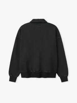 Sunfaded Half Zip Polo Sweatshirt