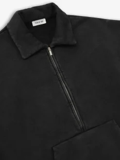 Sunfaded Half Zip Polo Sweatshirt