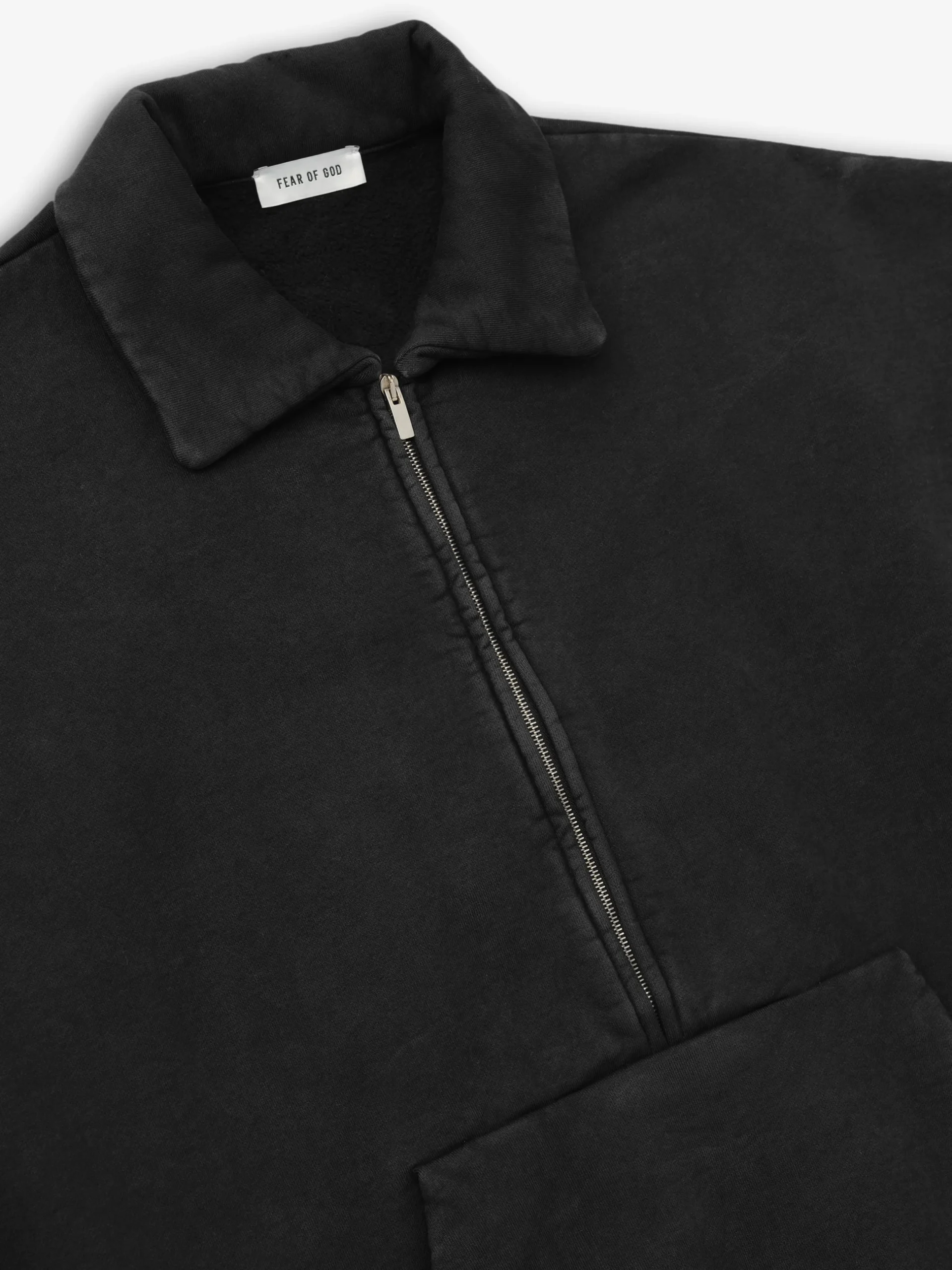 Sunfaded Half Zip Polo Sweatshirt