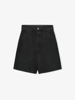 Washed Canvas Utility Shorts