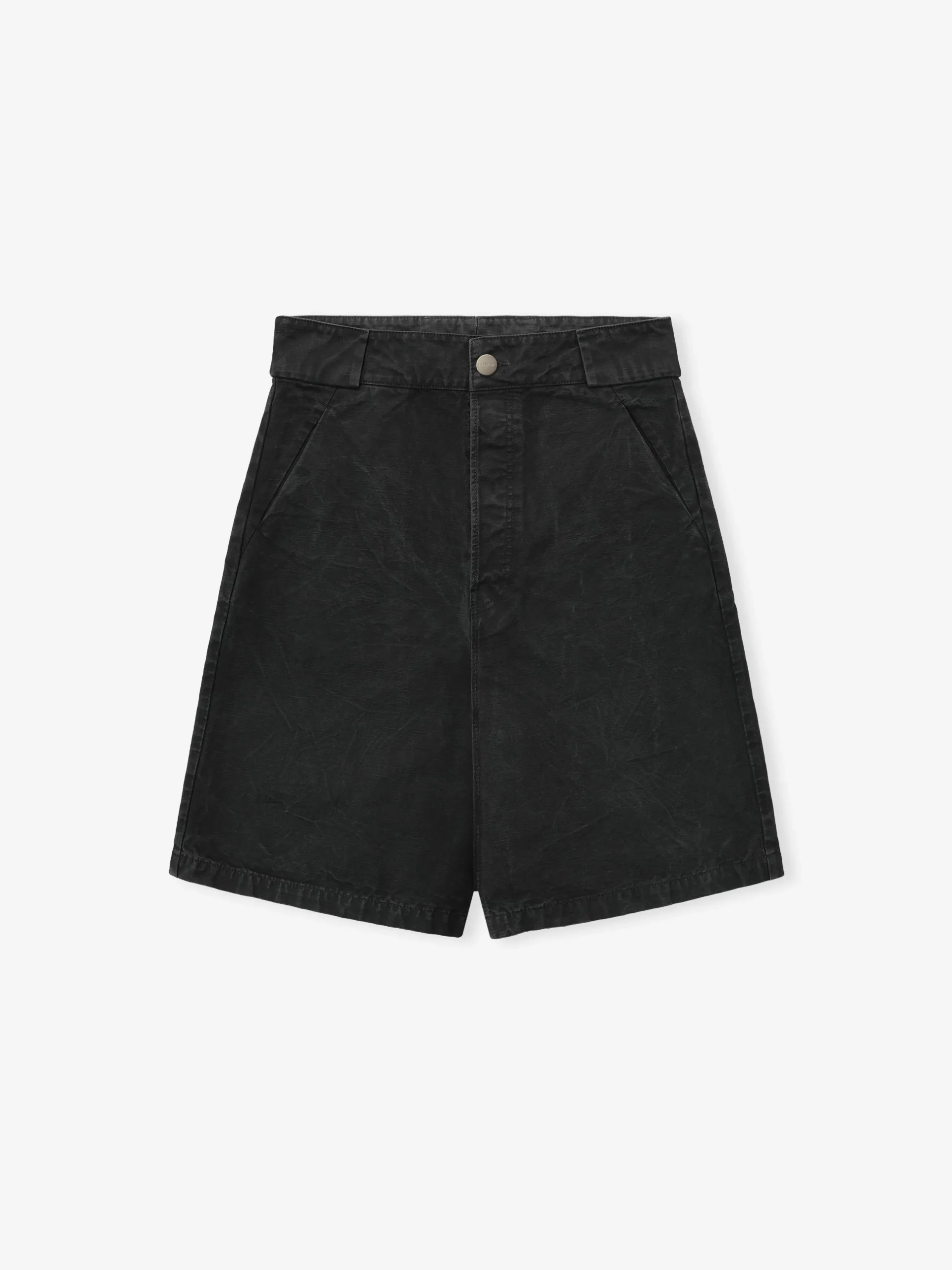 Washed Canvas Utility Shorts