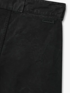 Washed Canvas Utility Shorts