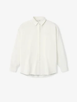 Womens Cotton Oxford Signature Button Up Shirt