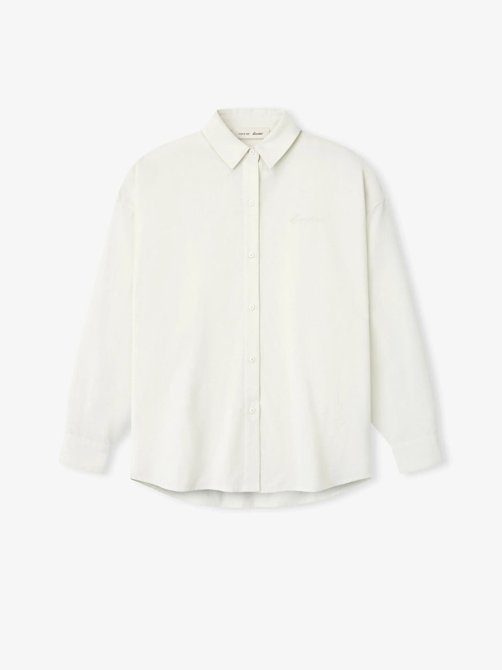 Womens Cotton Oxford Signature Button Up Shirt
