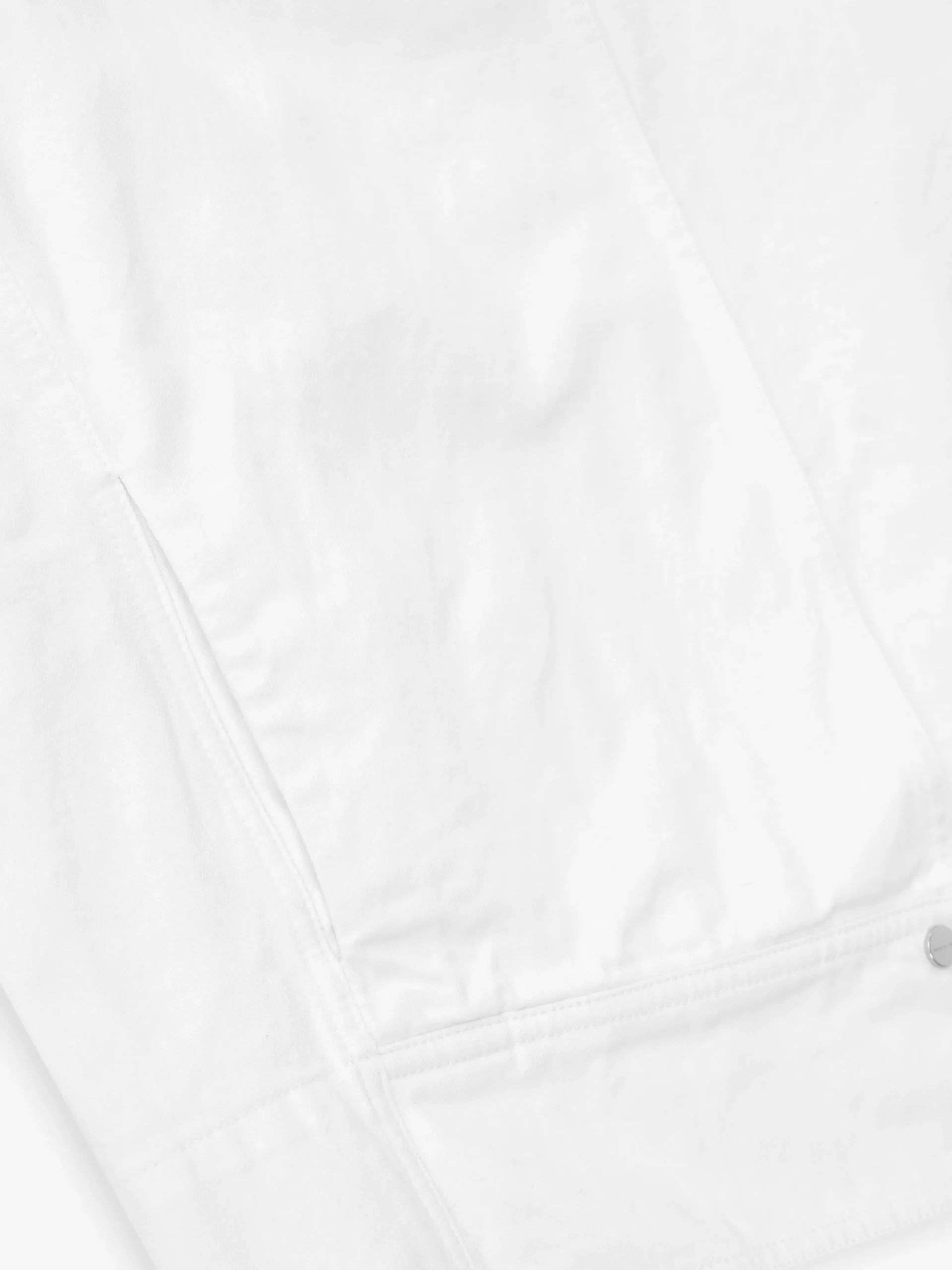Womens Cotton Twill Relaxed Lapelless Jacket