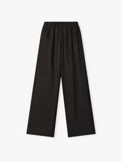 Womens Crinkle Viscose Drawstring Pants