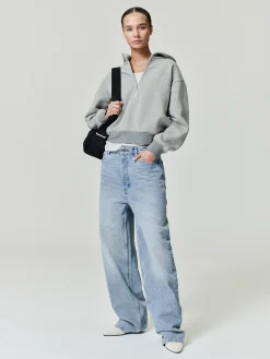 Womens Denim Straight Leg Jeans
