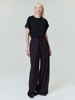 Womens Easy Care Wool Drawstring Pants