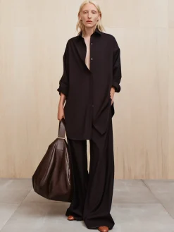Womens Easy Care Wool Drawstring Pants