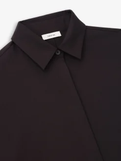 Womens Easy Care Wool Relaxed Shirt