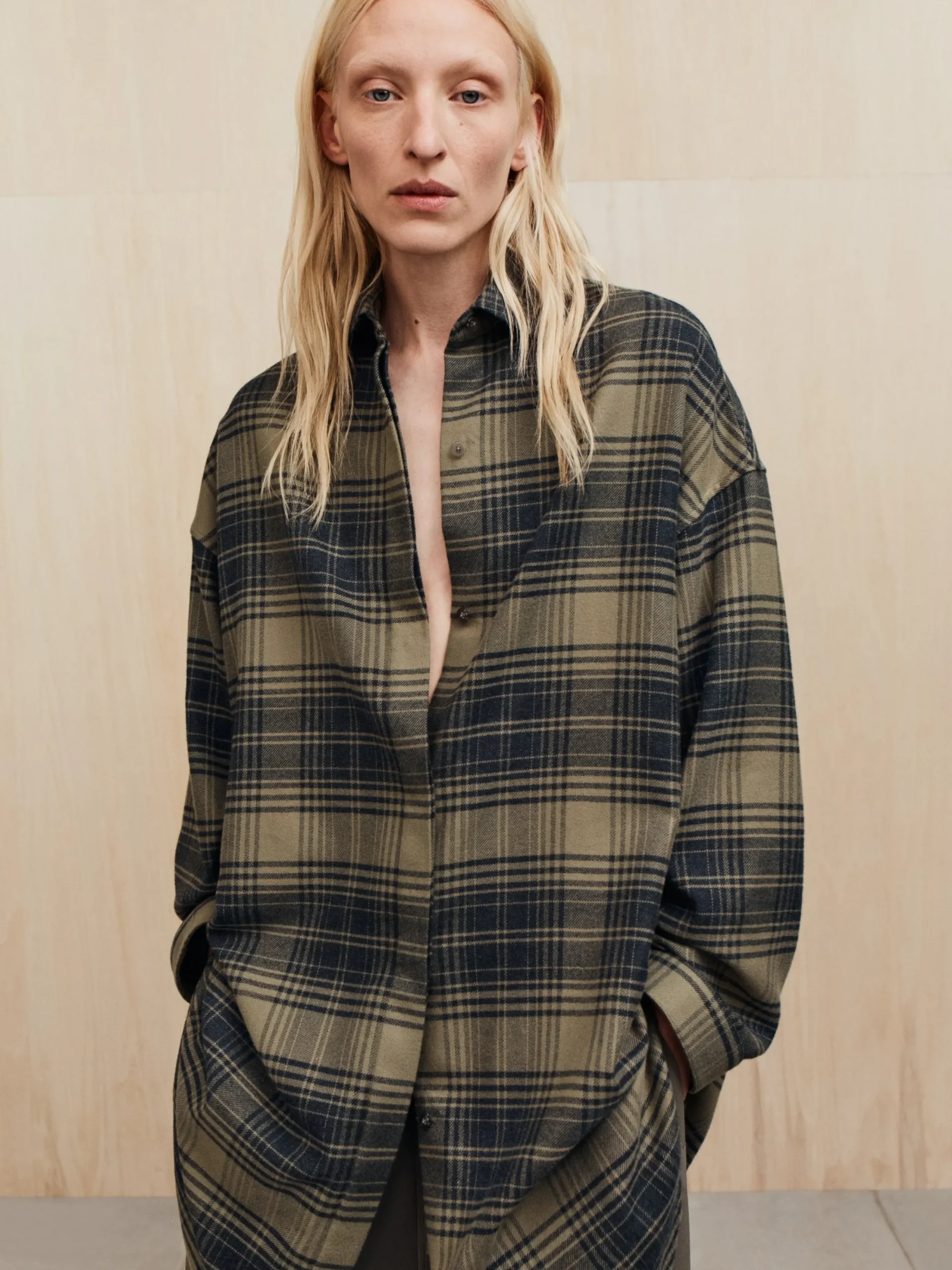 Womens Flannel Relaxed Shirt